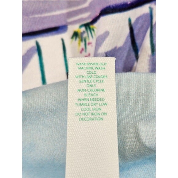 Ellen Negley LP Tropical Rhinestone Zip Up Jacket Sweatshirt Tunic Art EUC - Picture 10 of 10